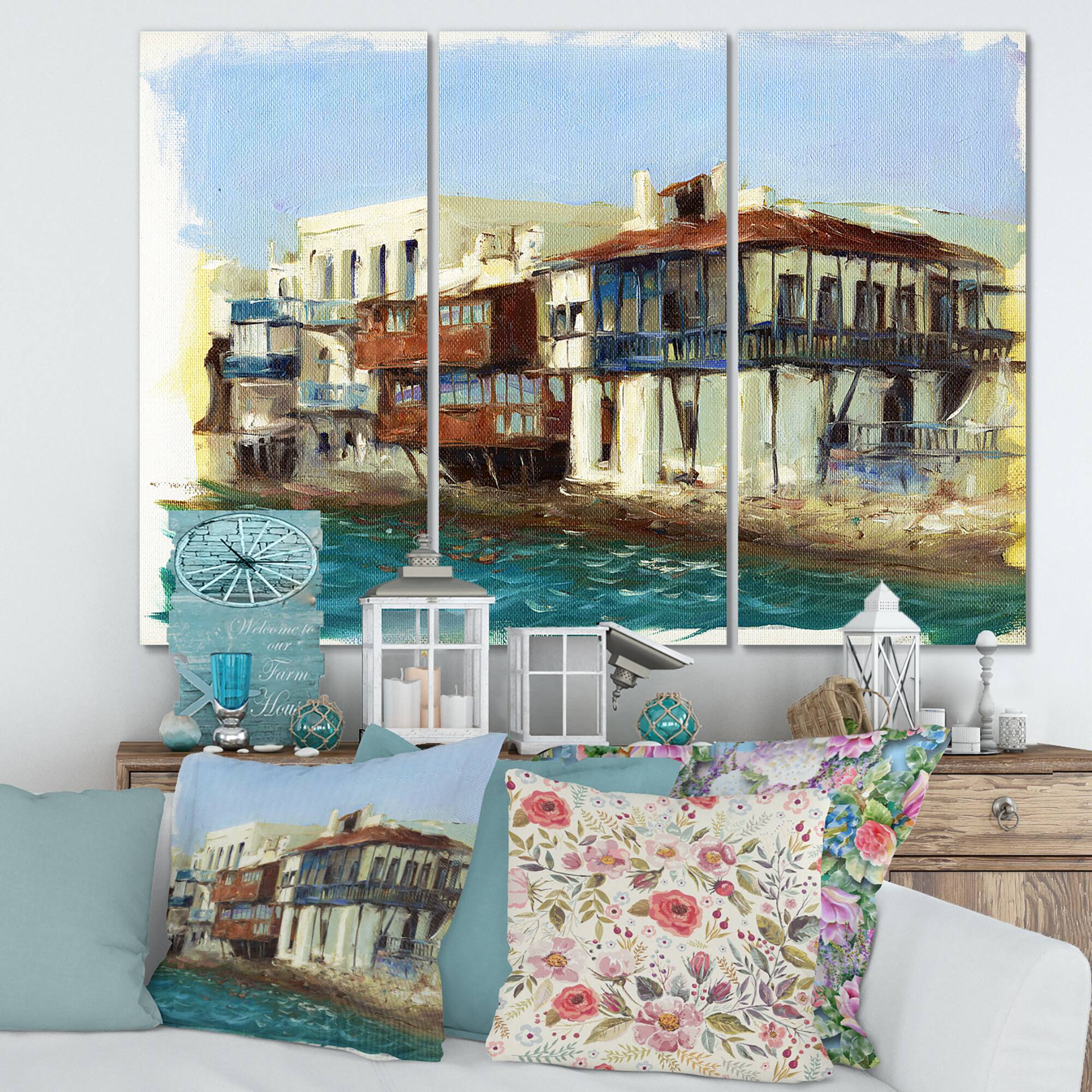 Designart - Old Houses On The Island of Mykonos Greece